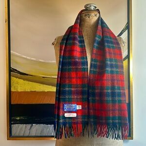 VTG Pendleton Plaid Wool Tartan Scarf